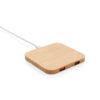 Bamboo 5W wireless charger with USB - Chargers & Powerbanks