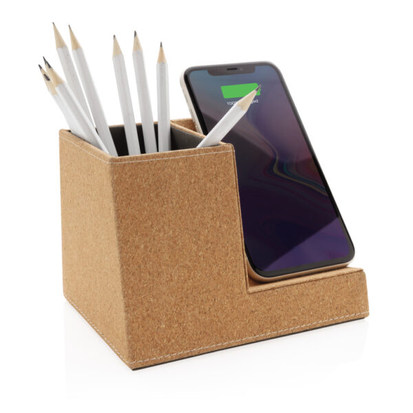 Cork pen holder and 5W wireless charger - Accessories