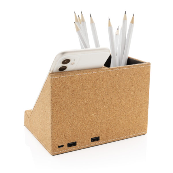 Cork pen holder and 5W wireless charger - Accessories