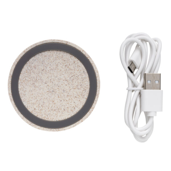 Wheat Straw 5W round wireless charging pad - Chargers & Powerbanks