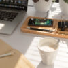 Bamboo desk organiser 10W wireless charger - Chargers & Powerbanks