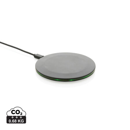 RCS recycled plastic 15W Wireless fast charger - Black