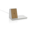 Ontario recycled plastic & bamboo 3-in-1 wireless charger - Chargers & Powerbanks