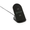 RCS recycled plastic double coil wireless stand 15W - Black