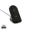 RCS recycled plastic double coil wireless stand 15W - Black