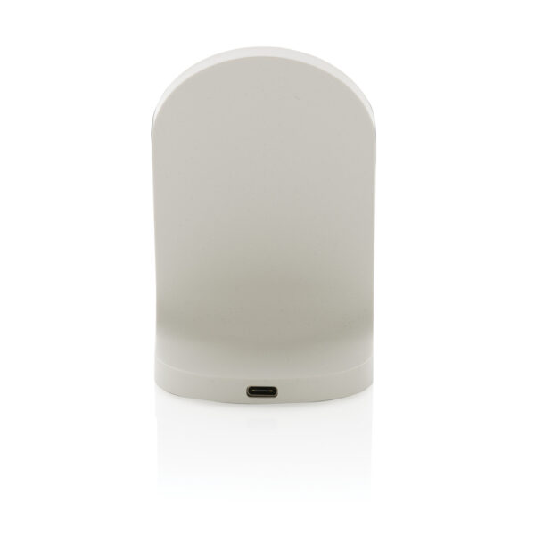 RCS recycled plastic double coil wireless stand 15W - White