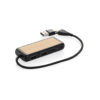 Link RCS recycled plastic and bamboo dual Input USB hub - Chargers & Powerbanks