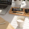 Bamboo desk organiser 5W wireless charger - Chargers & Powerbanks