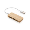 Bamboo hub with Type-C - Chargers & Powerbanks