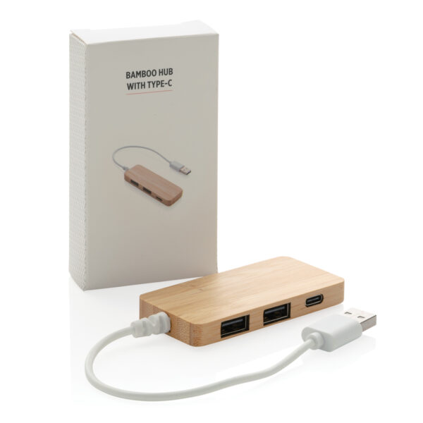 Bamboo hub with Type-C - Chargers & Powerbanks