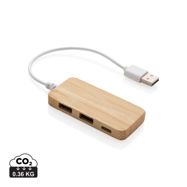 Bamboo hub with Type-C - Chargers & Powerbanks