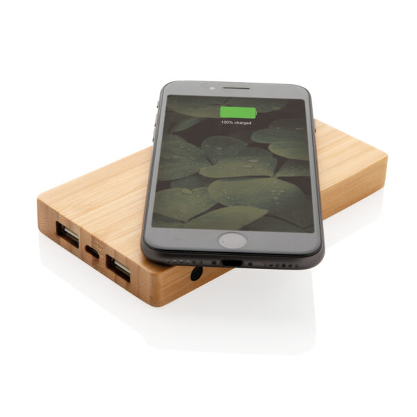 Bamboo 4.000 mAh wireless 5W Powerbank - Chargers & Powerbanks