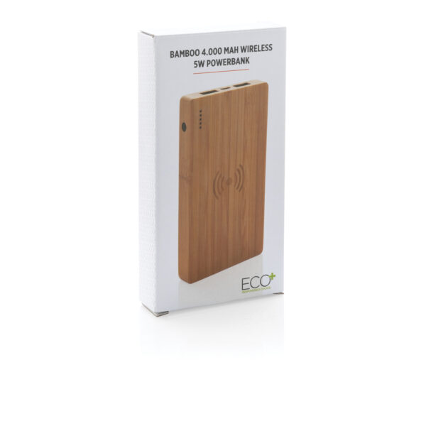 Bamboo 4.000 mAh wireless 5W Powerbank - Chargers & Powerbanks