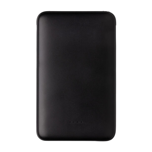 5.000 mAh Pocket Powerbank with integrated cables - Black