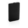 5.000 mAh Pocket Powerbank with integrated cables - Black