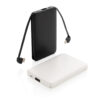 5.000 mAh Pocket Powerbank with integrated cables - Black