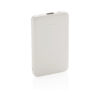 5.000 mAh Pocket Powerbank with integrated cables - White