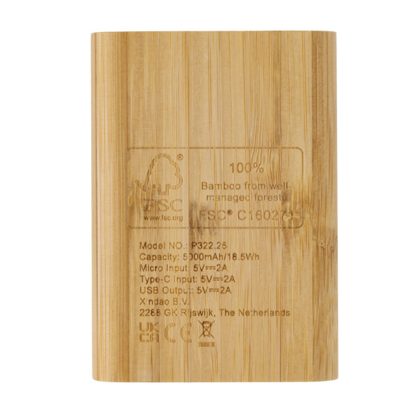 Bamboo 5.000 mAh powerbank - Chargers & Powerbanks