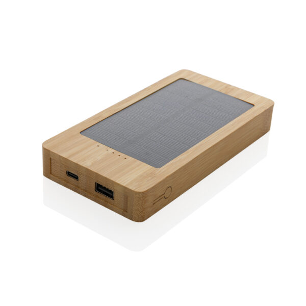 Sunwick 10.000 mAh Bamboo solar powerbank - Chargers & Powerbanks