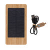 Sunwick 10.000 mAh Bamboo solar powerbank - Chargers & Powerbanks