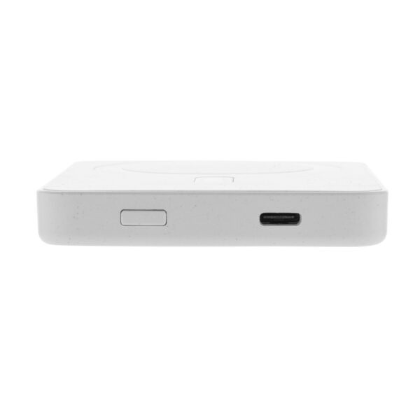 Magnetix RCS recycled plastic 5000 mah magnetic powerbank - White