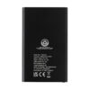 RCS recycled plastic/aluminum 4000 mah powerbank with type C - Black