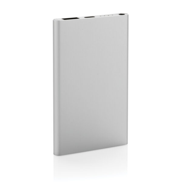 RCS recycled plastic/aluminum 4000 mah powerbank with type C - Silver