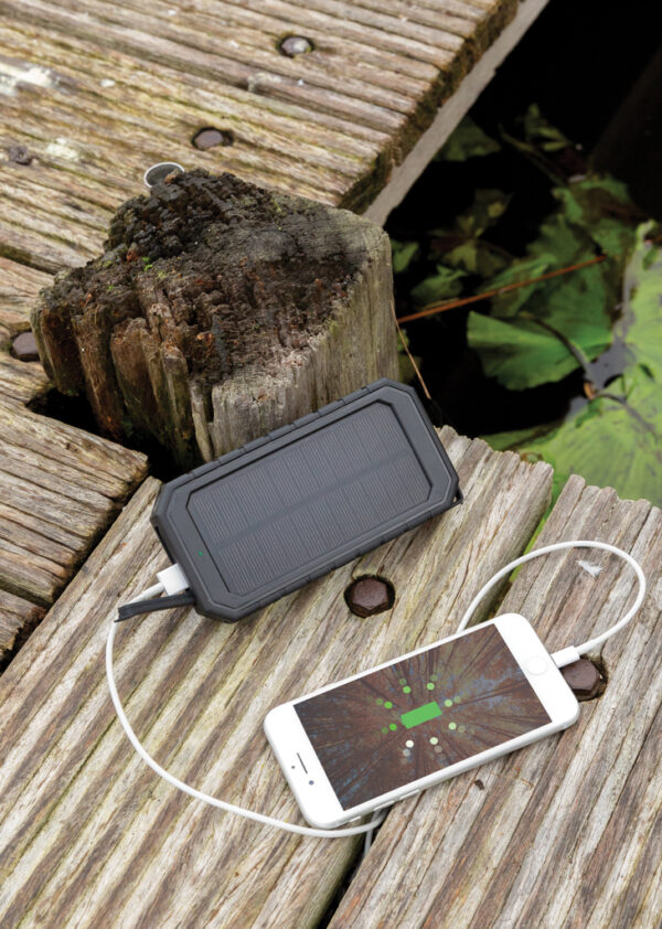 RCS recycled plastic Solar powerbank with 10W Wireless - Chargers & Powerbanks