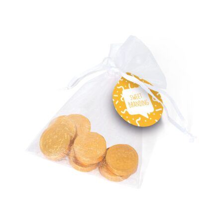 Organza Bag - Chocolate Coins - Sweets & Chocolate