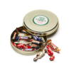 Shallow Gold Treat Tin - Celebrations - Christmas