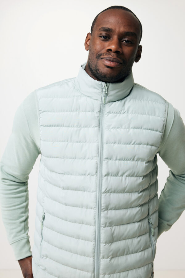 Iqoniq Meru men recycled polyester bodywarmer - Iceberg Green