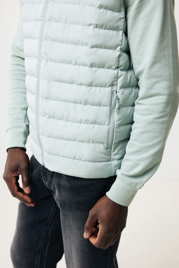 Iqoniq Meru men recycled polyester bodywarmer - Iceberg Green