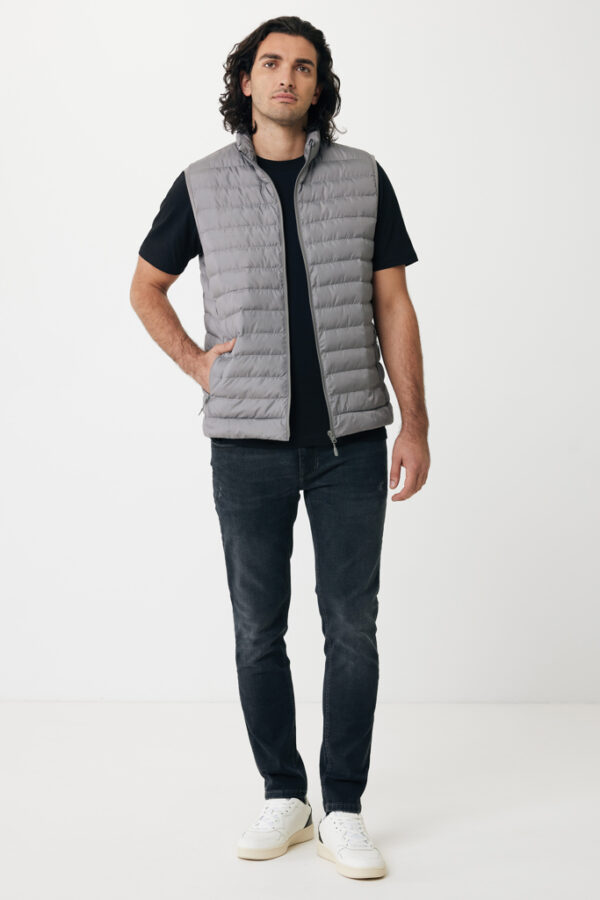 Iqoniq Meru men recycled polyester bodywarmer - Silver Grey