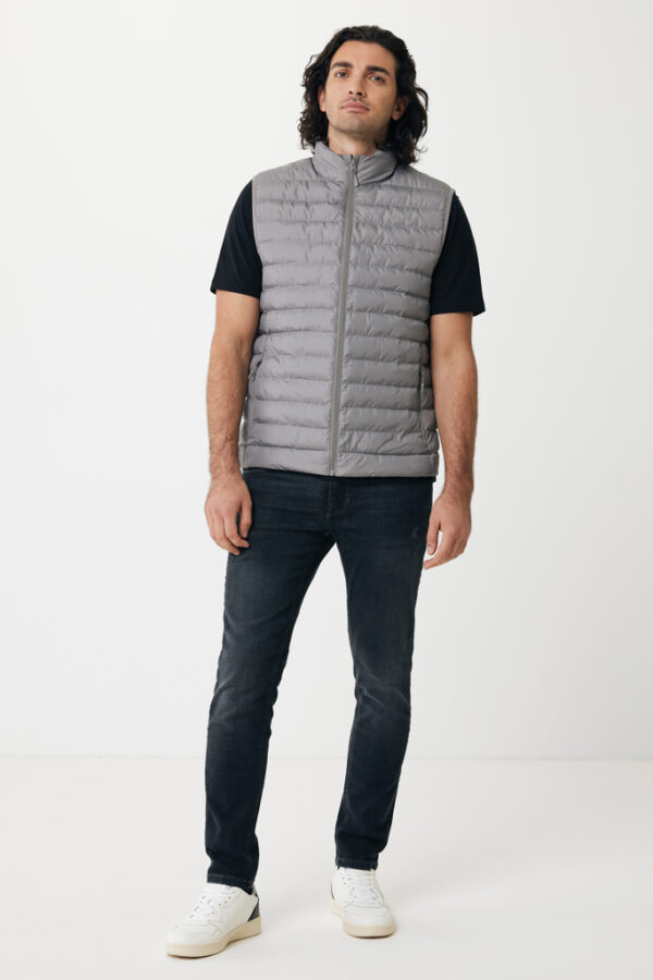 Iqoniq Meru men recycled polyester bodywarmer - Silver Grey