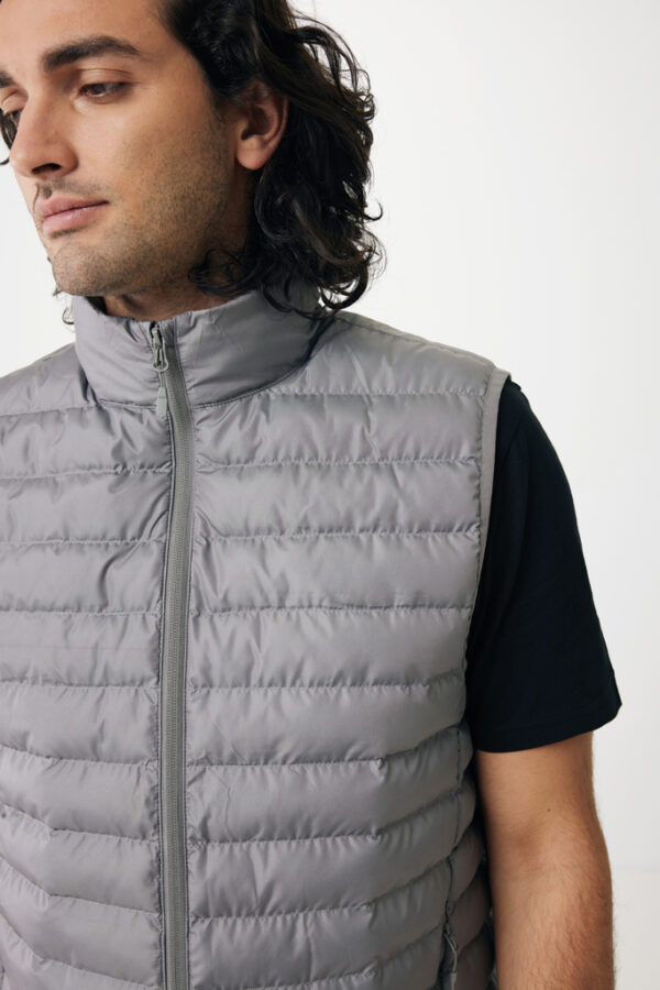 Iqoniq Meru men recycled polyester bodywarmer - Silver Grey