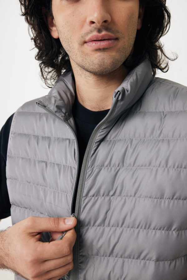 Iqoniq Meru men recycled polyester bodywarmer - Silver Grey