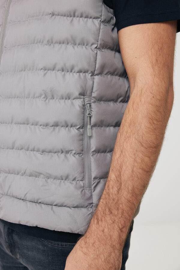 Iqoniq Meru men recycled polyester bodywarmer - Silver Grey