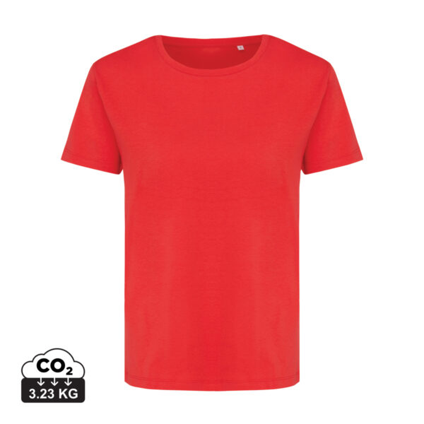 Iqoniq Yala women lightweight recycled cotton t-shirt - Luscious Red