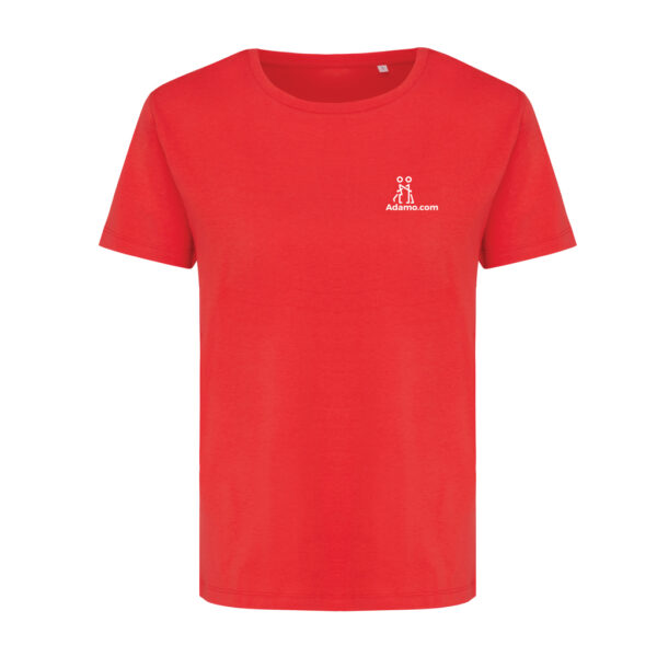 Iqoniq Yala women lightweight recycled cotton t-shirt - Luscious Red