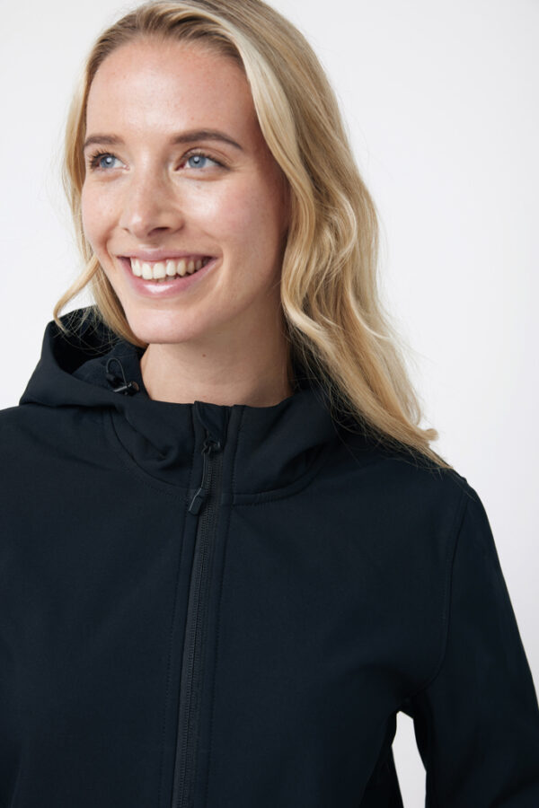 Iqoniq Makalu women recycled polyester soft shell jacket - Black