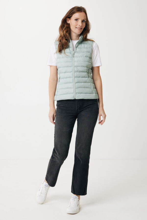 Iqoniq Meru women recycled polyester bodywarmer - Iceberg Green