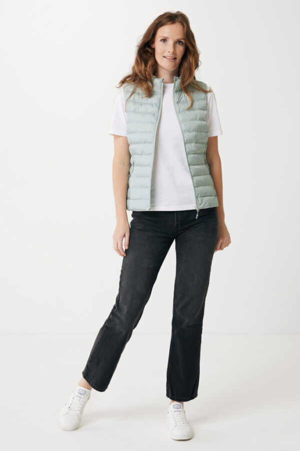 Iqoniq Meru women recycled polyester bodywarmer - Iceberg Green