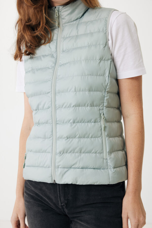 Iqoniq Meru women recycled polyester bodywarmer - Iceberg Green