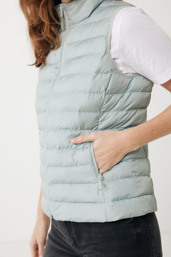 Iqoniq Meru women recycled polyester bodywarmer - Iceberg Green