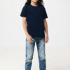 Iqoniq Koli kids lightweight recycled cotton t-shirt - Navy