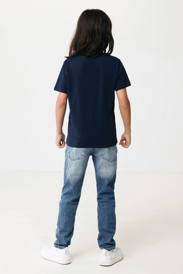 Iqoniq Koli kids lightweight recycled cotton t-shirt - Navy