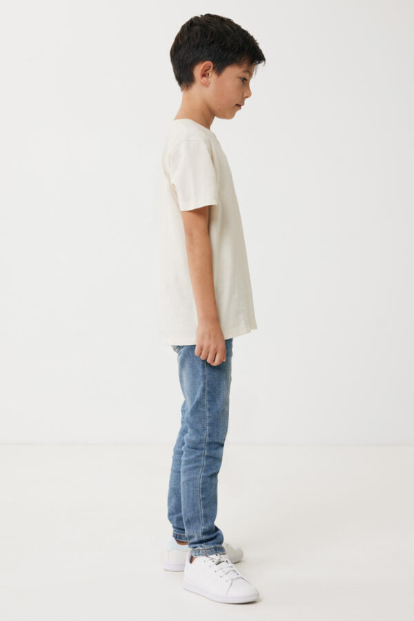 Iqoniq Koli kids lightweight recycled cotton t-shirt - Natural Raw