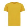 Iqoniq Koli kids lightweight recycled cotton t-shirt - Ochre Yellow