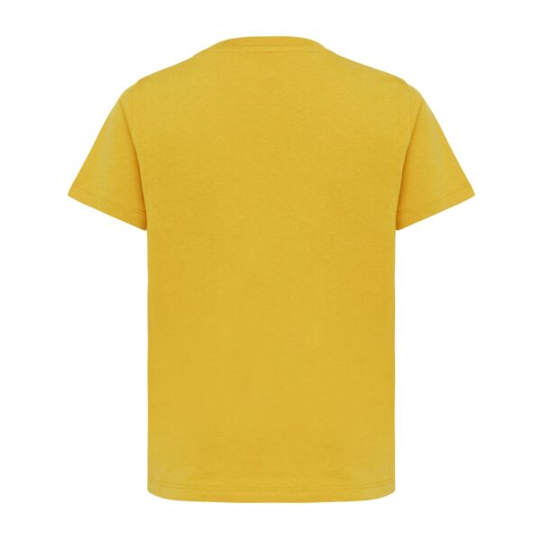 Iqoniq Koli kids lightweight recycled cotton t-shirt - Ochre Yellow