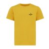 Iqoniq Koli kids lightweight recycled cotton t-shirt - Ochre Yellow